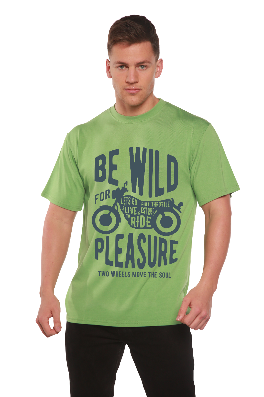 Be Wild Men's Bamboo Viscose/Organic Cotton Short Sleeve Graphic T-Shirt - The7Letter