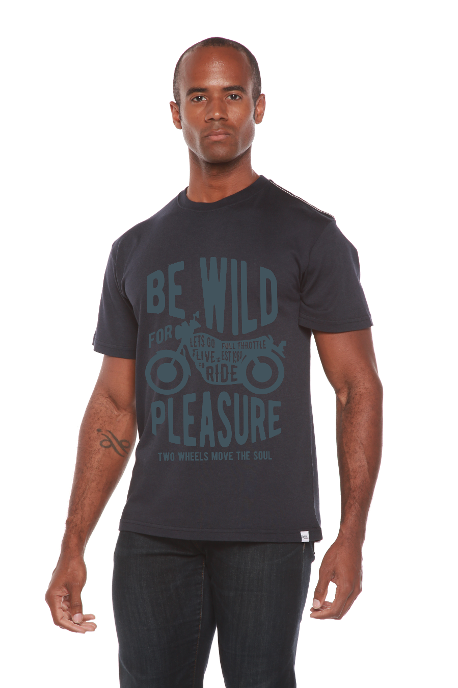 Be Wild Men's Bamboo Viscose/Organic Cotton Short Sleeve Graphic T-Shirt - The7Letter