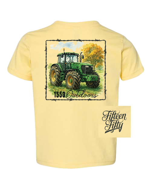 Großer Grüner Traktor Kleinkind-T-Shirt