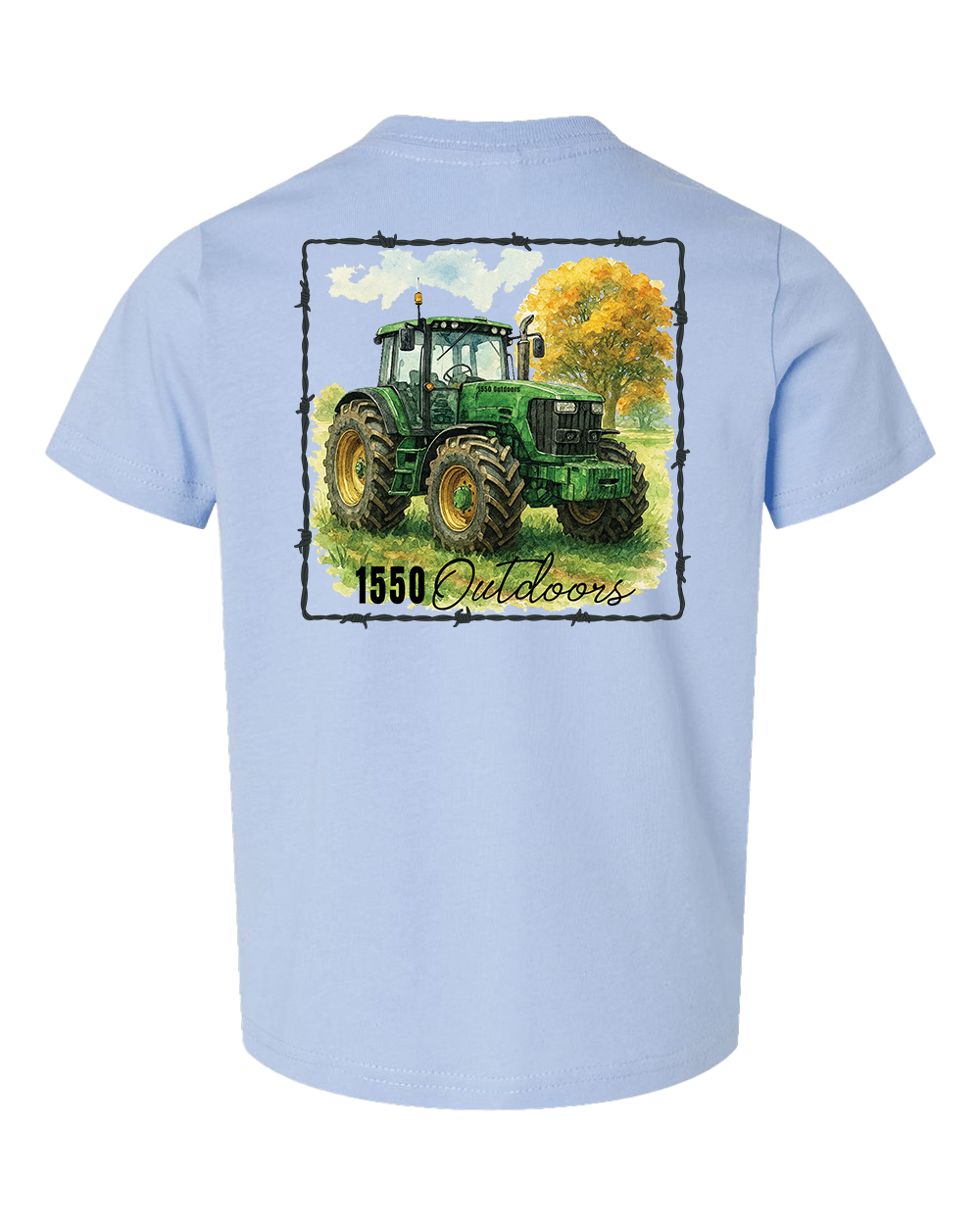Großer Grüner Traktor Kleinkind-T-Shirt