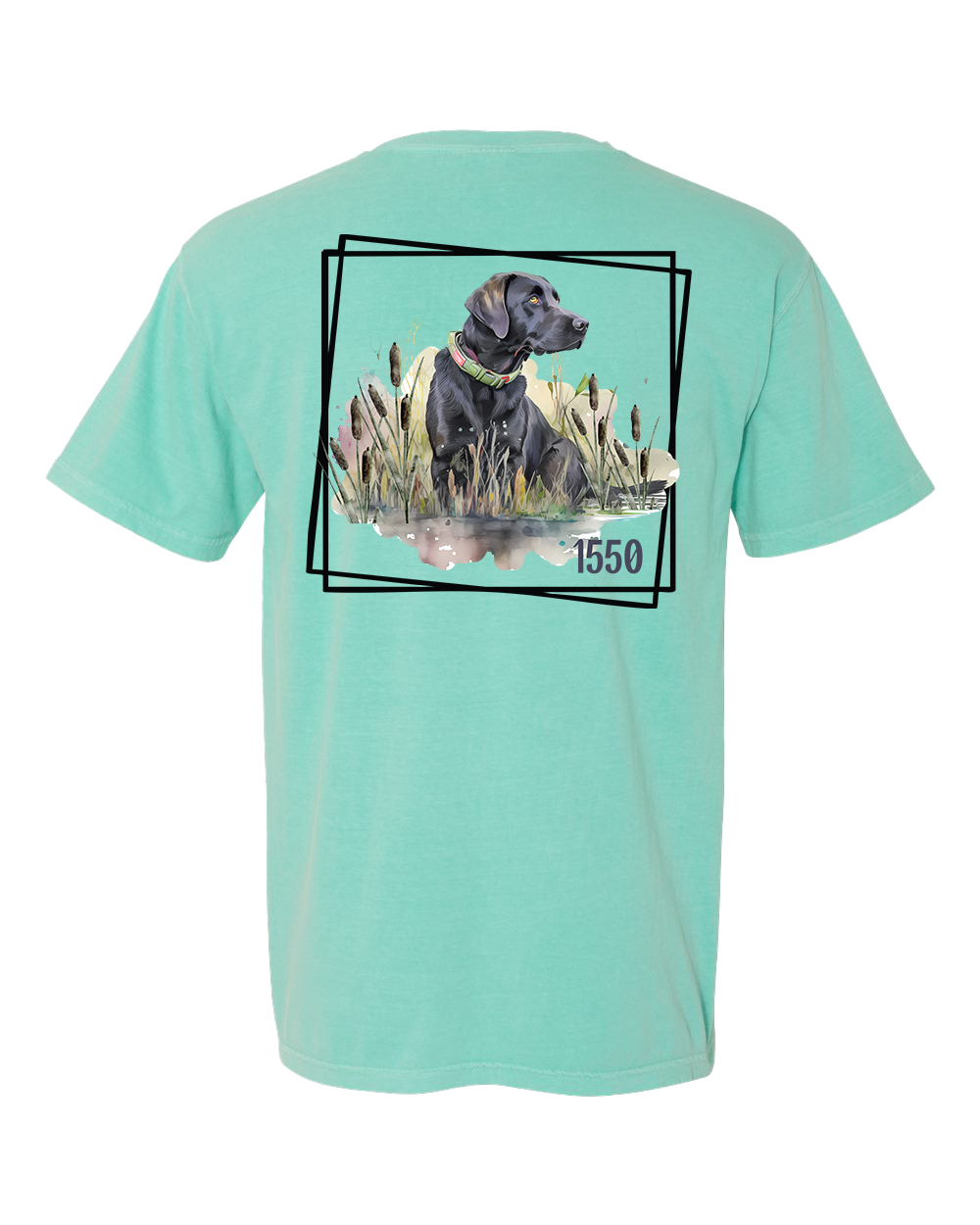 T-shirt de poche Labrador noir