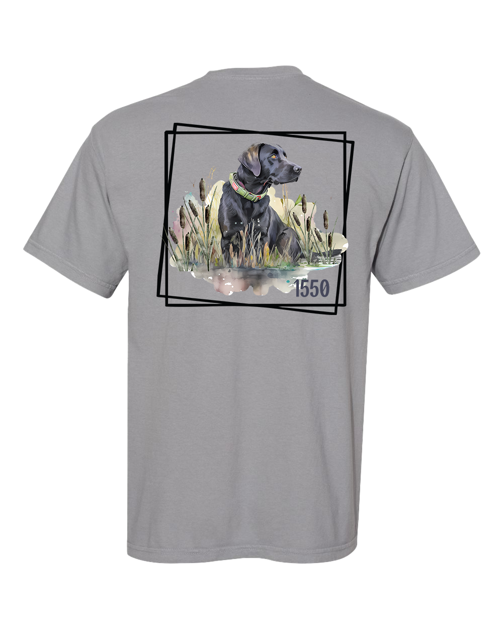 T-shirt de poche Labrador noir