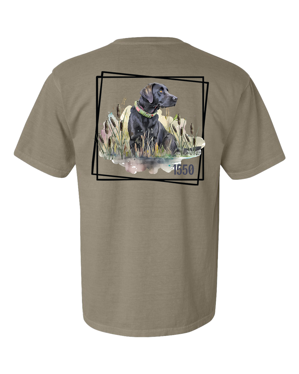 T-shirt de poche Labrador noir