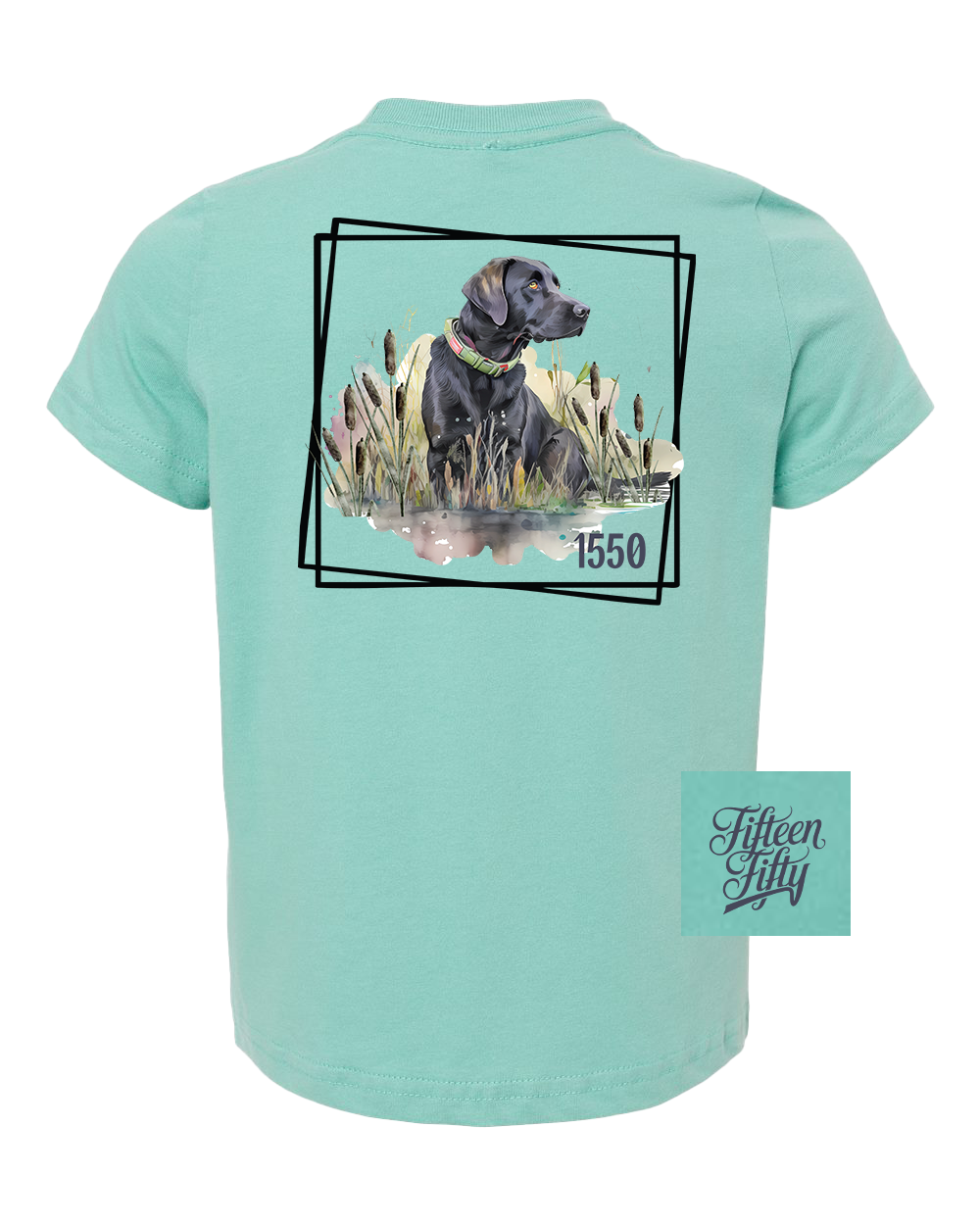 Kleinkinder T-Shirt Schwarzer Labrador