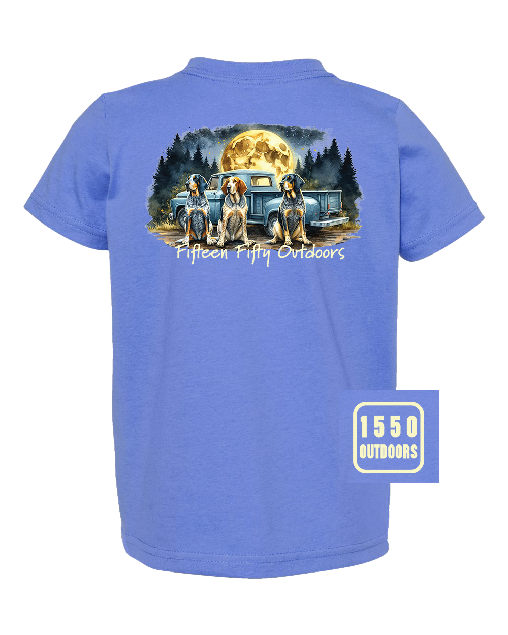 Kleinkinder-T-Shirt „Blauer Mond-Haken“