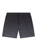 Boss Vale Monogramm-Print Shorts - Schwarz