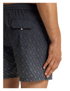 Boss Vale Monogramm-Print Shorts - Schwarz