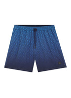 Boss Vale Monogramm-Print Shorts - Blau