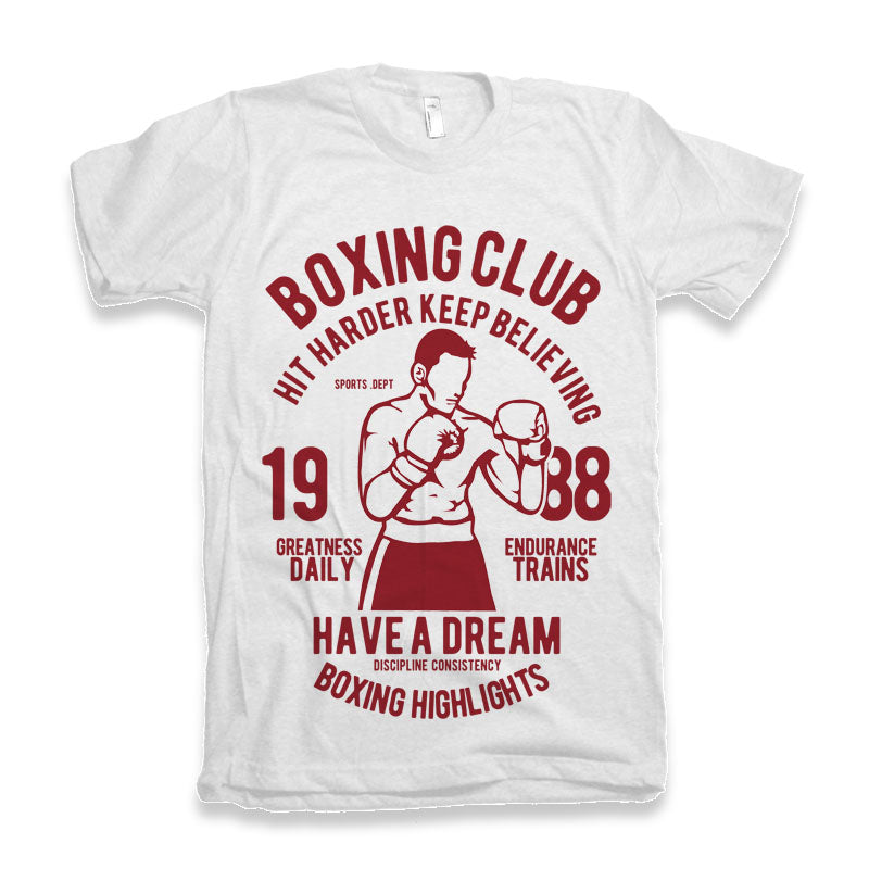 Boxing Club Men's Bamboo Viscose/Organic Cotton Short Sleeve Graphic T-Shirt - The7Letter