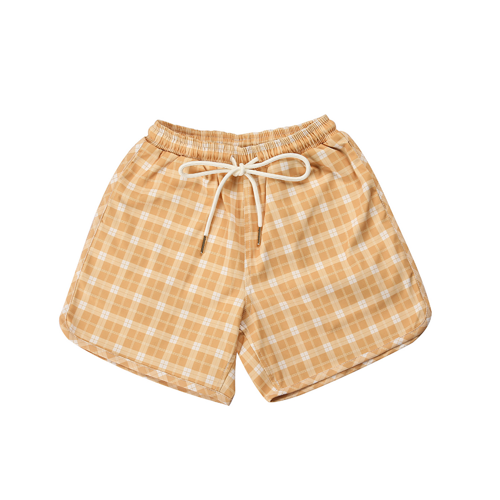 Swim Trunks | UPF + Recycled - Buckwheat Plaid - The7Letter