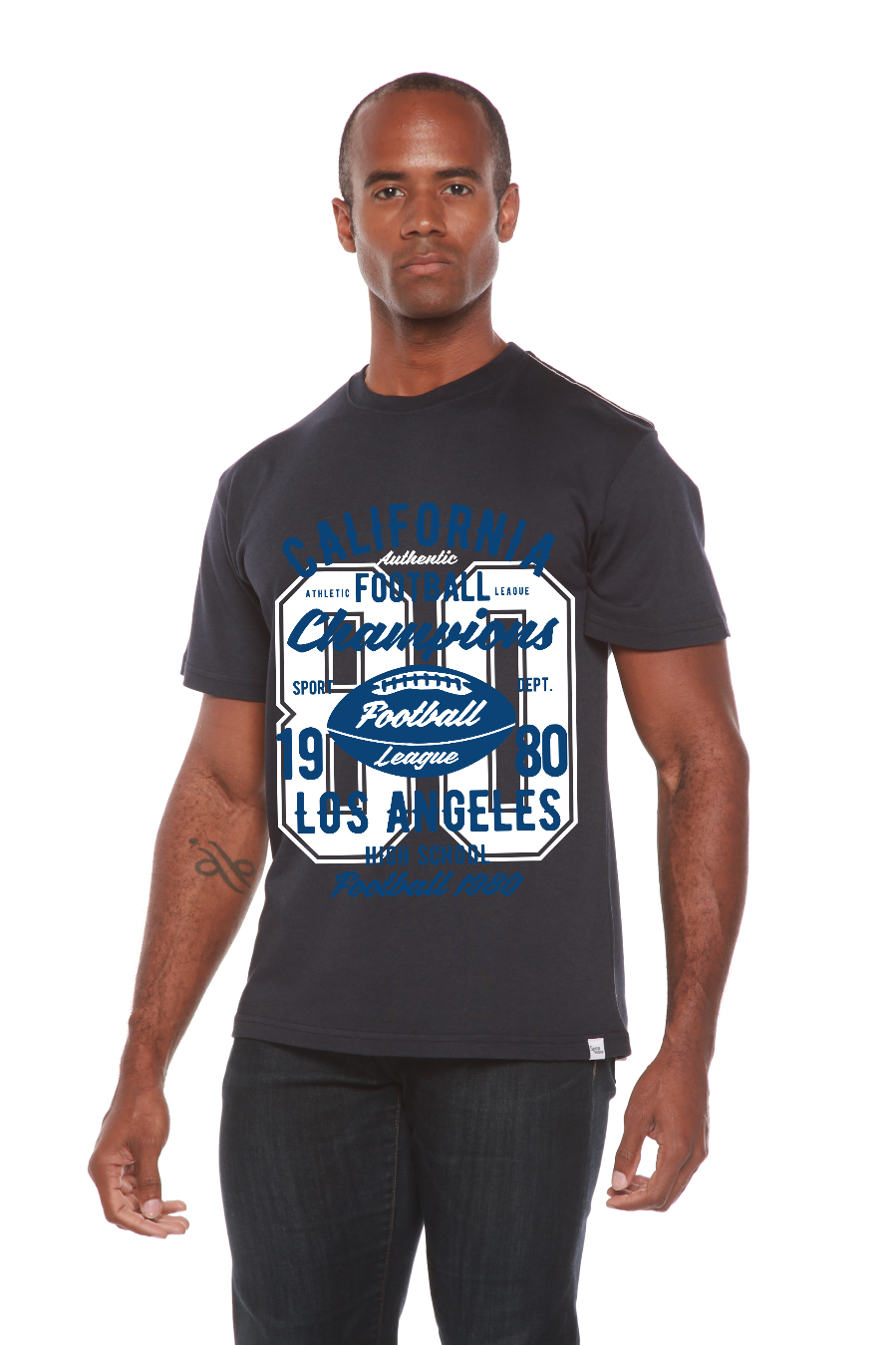 California Football Men's Bamboo Viscose/Organic Cotton Short Sleeve Graphic T-Shirt - The7Letter