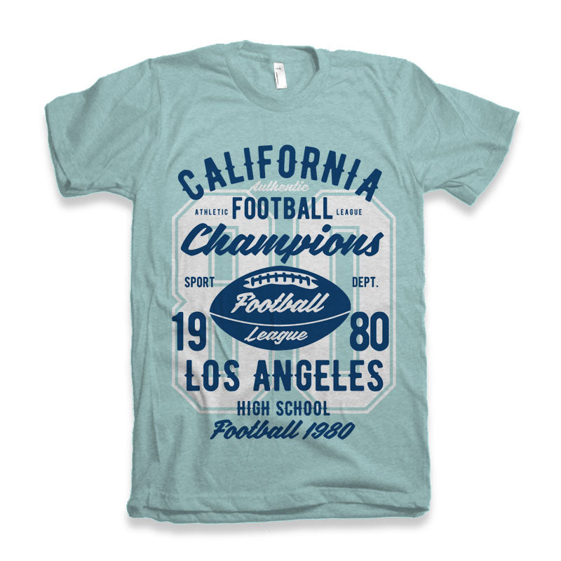 California Football Men's Bamboo Viscose/Organic Cotton Short Sleeve Graphic T-Shirt - The7Letter