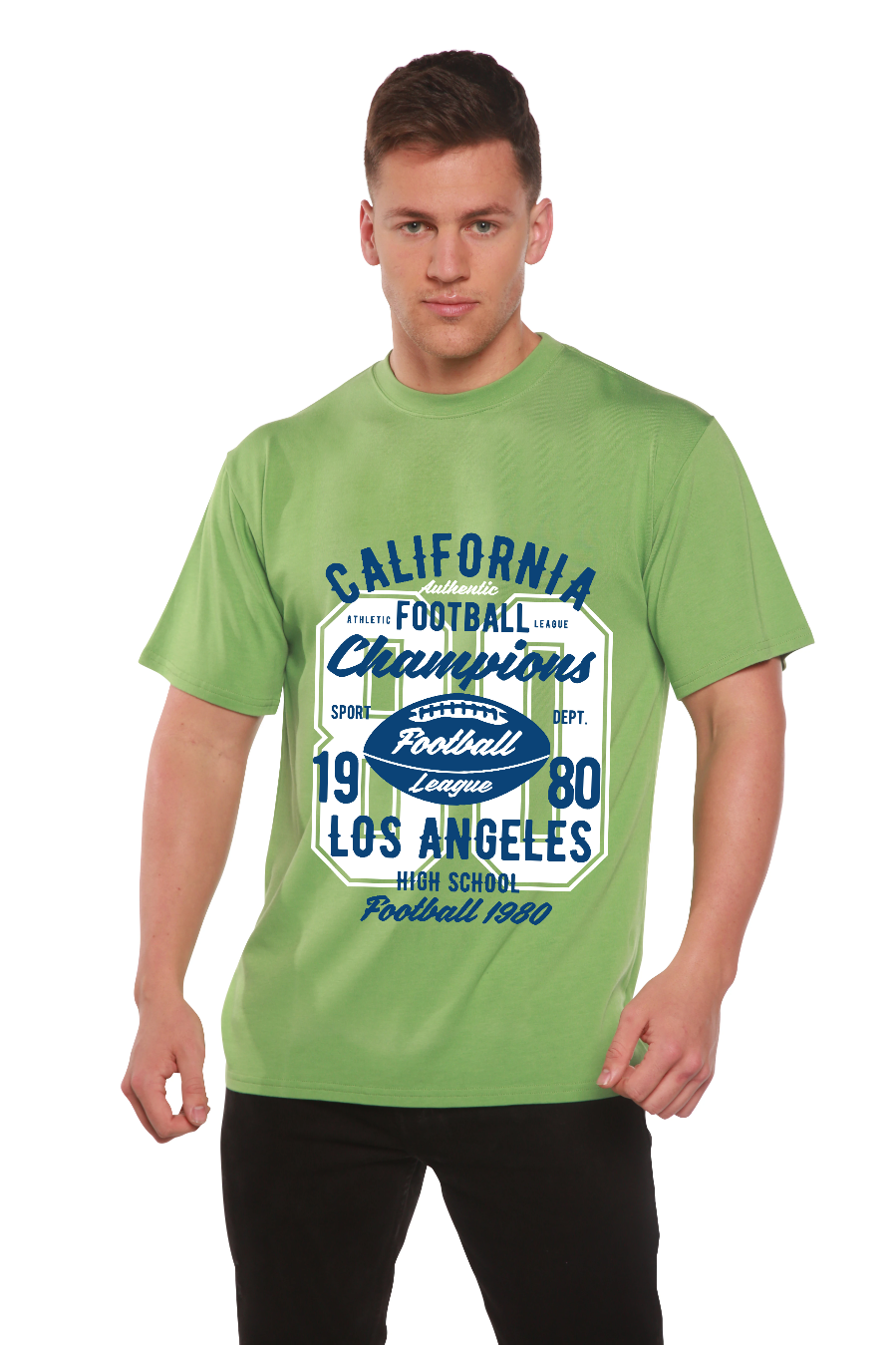 California Football Men's Bamboo Viscose/Organic Cotton Short Sleeve Graphic T-Shirt - The7Letter