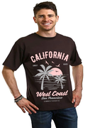 California West Coast Men's Bamboo Viscose/Organic Cotton Short Sleeve Graphic T-Shirt - The7Letter