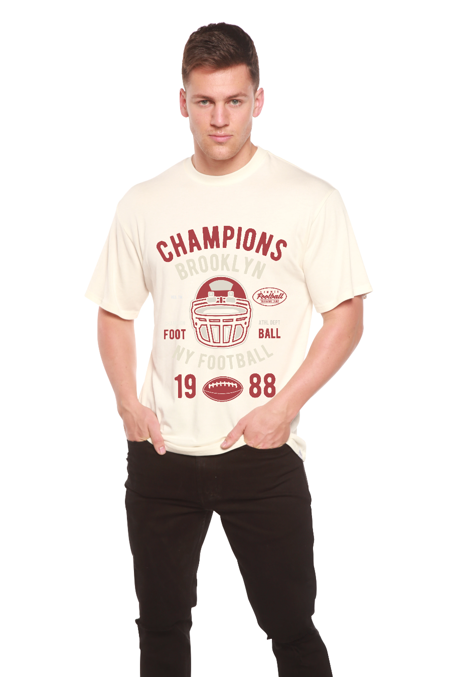 Champions Brooklyn Men's Bamboo Viscose/Organic Cotton Short Sleeve Graphic T-Shirt - The7Letter