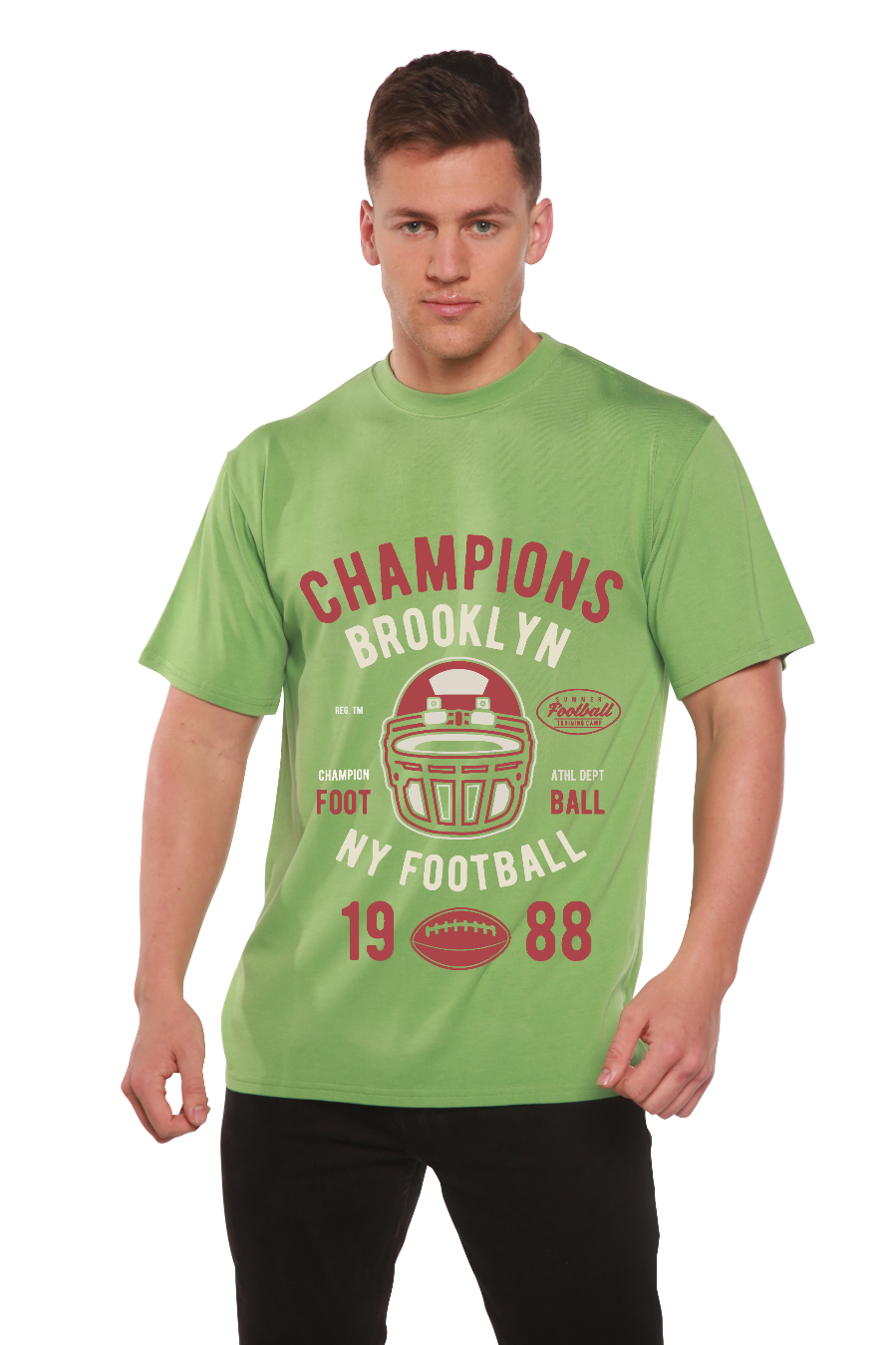 Champions Brooklyn Men's Bamboo Viscose/Organic Cotton Short Sleeve Graphic T-Shirt - The7Letter