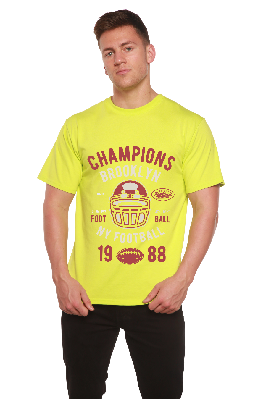 Champions Brooklyn Men's Bamboo Viscose/Organic Cotton Short Sleeve Graphic T-Shirt - The7Letter