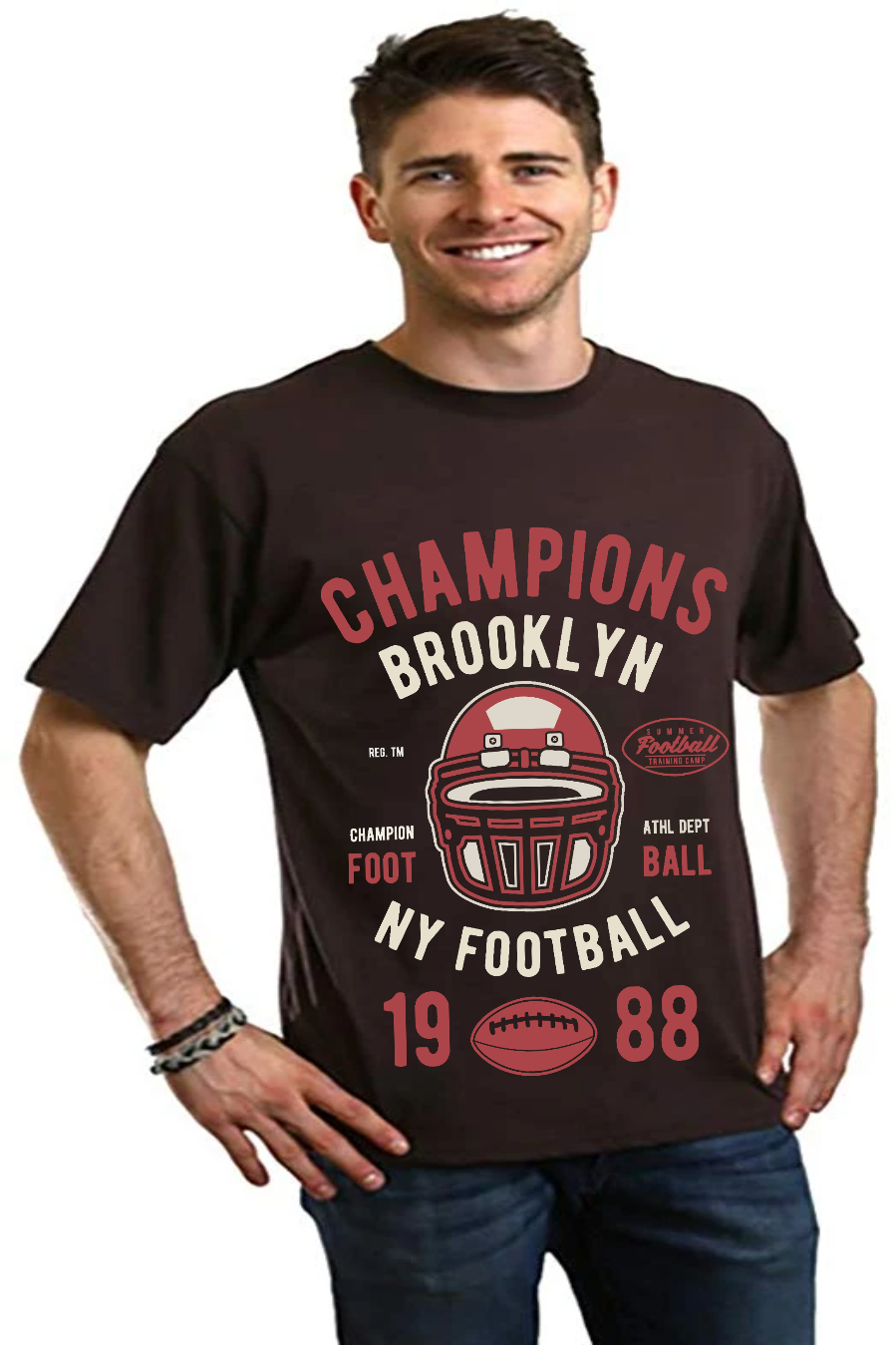 Champions Brooklyn Men's Bamboo Viscose/Organic Cotton Short Sleeve Graphic T-Shirt - The7Letter