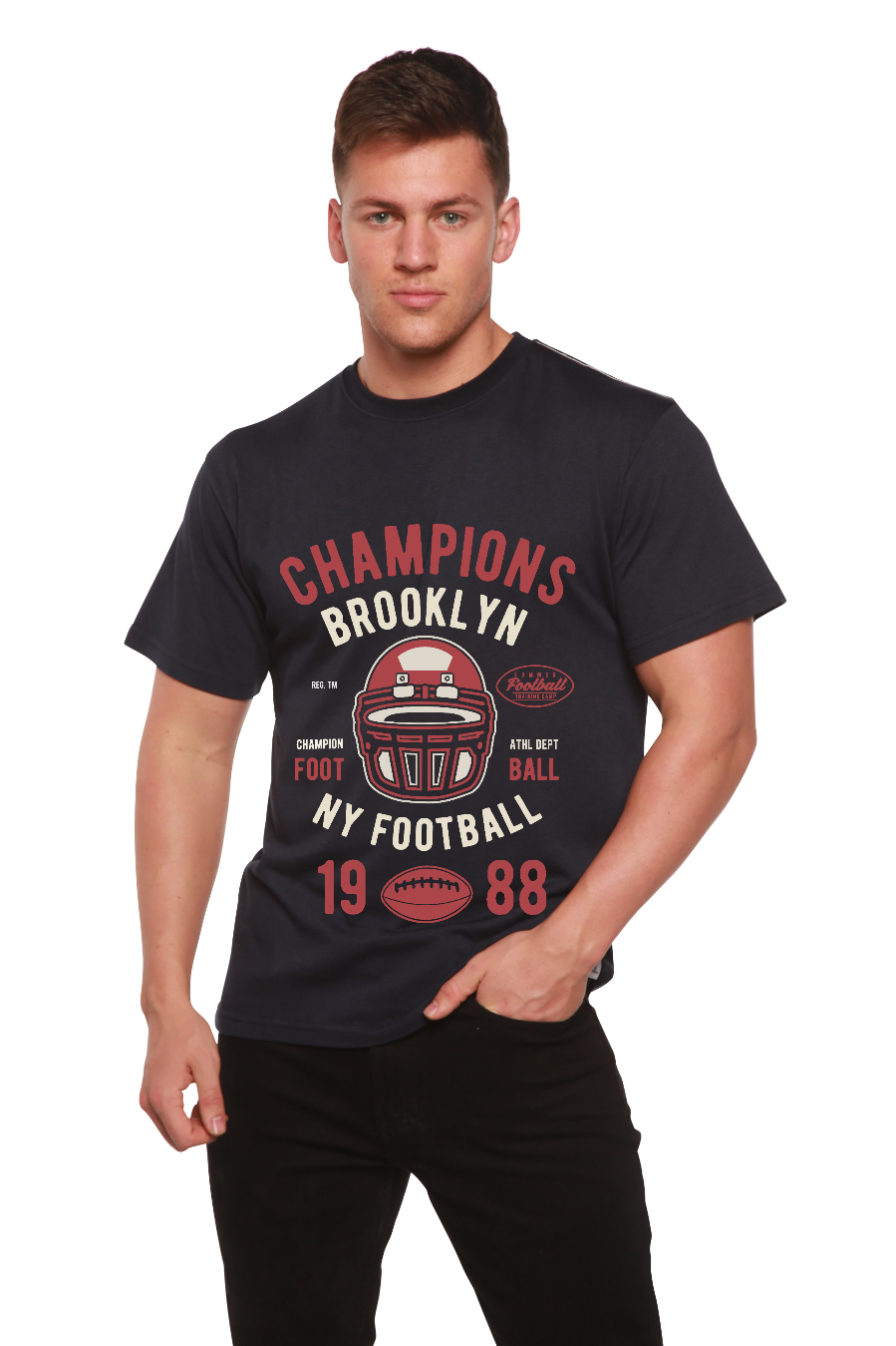 Champions Brooklyn Men's Bamboo Viscose/Organic Cotton Short Sleeve Graphic T-Shirt - The7Letter