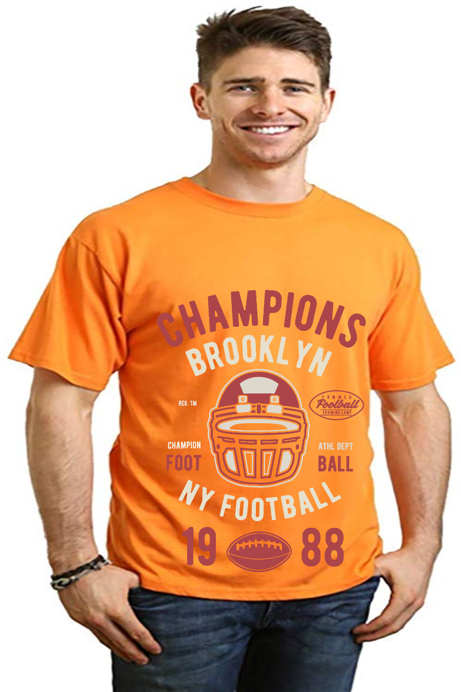 Champions Brooklyn Men's Bamboo Viscose/Organic Cotton Short Sleeve Graphic T-Shirt - The7Letter