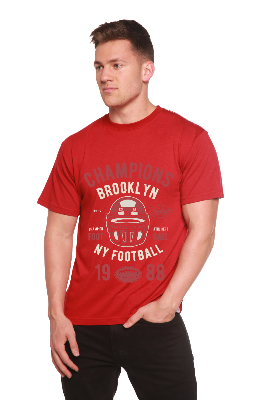 Champions Brooklyn Men's Bamboo Viscose/Organic Cotton Short Sleeve Graphic T-Shirt - The7Letter