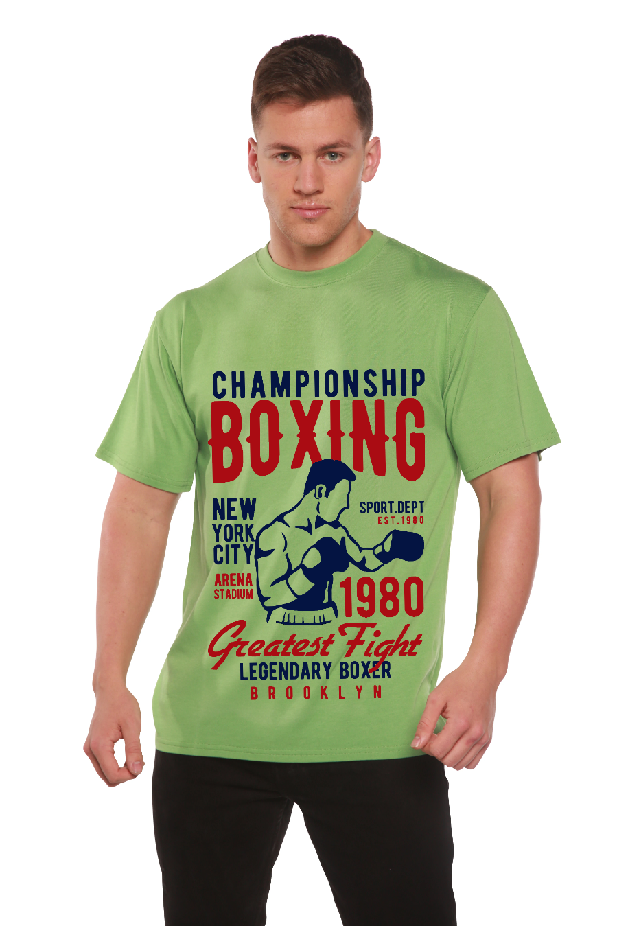 Championship Boxing Men's Bamboo Viscose/Organic Cotton Short Sleeve Graphic T-Shirt - The7Letter