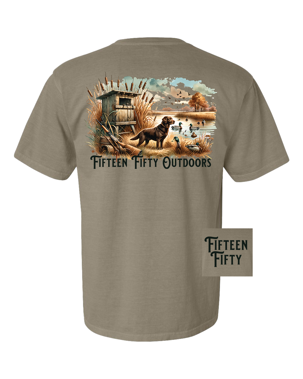 Schokoladen-Labrador Enten-Taschen-T-Shirt