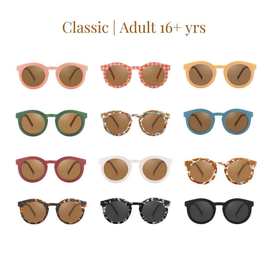 Classic | Sustainable Sunglasses | Plant-Based Bendable Polarized - Adult | 16+ Y - The7Letter
