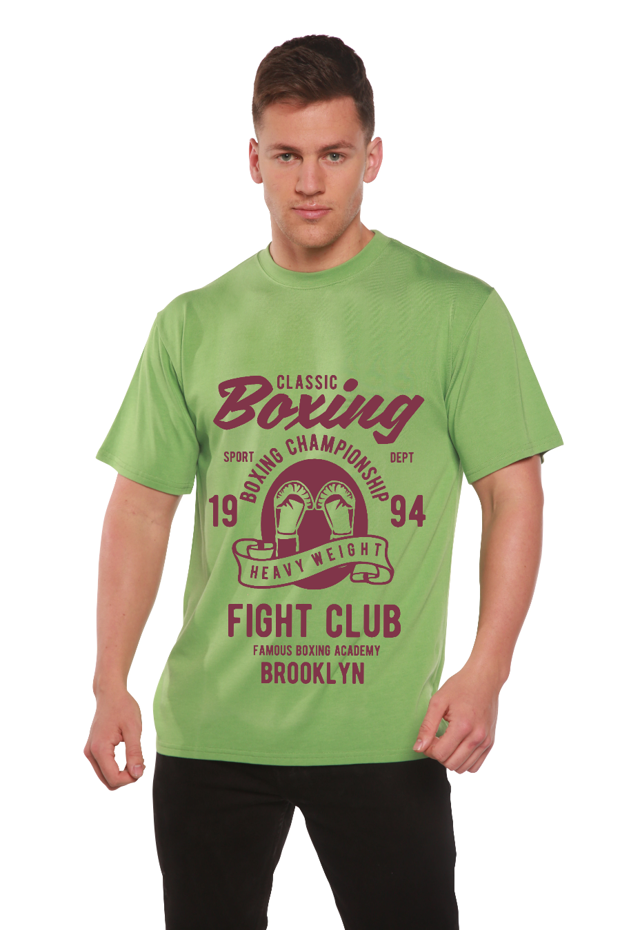 Classic Boxing Men's Bamboo Viscose/Organic Cotton Short Sleeve Graphic T-Shirt - The7Letter
