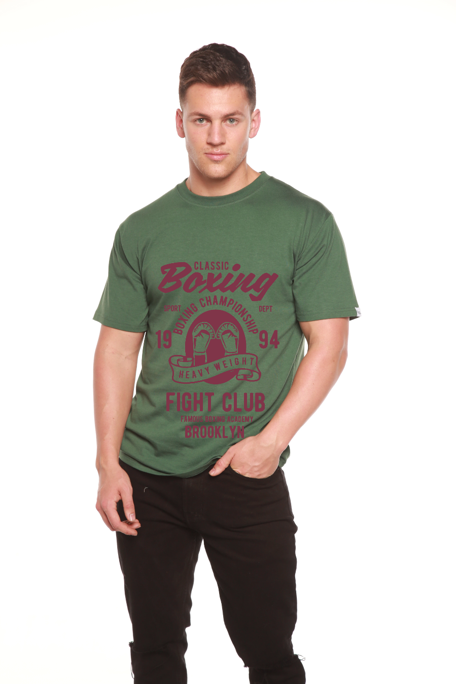 Classic Boxing Men's Bamboo Viscose/Organic Cotton Short Sleeve Graphic T-Shirt - The7Letter