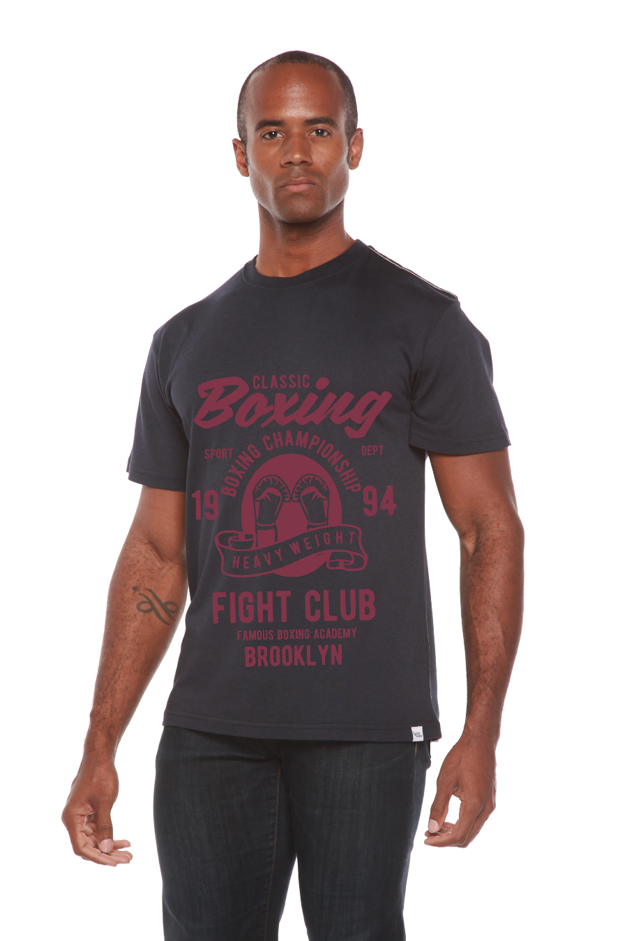Classic Boxing Men's Bamboo Viscose/Organic Cotton Short Sleeve Graphic T-Shirt - The7Letter