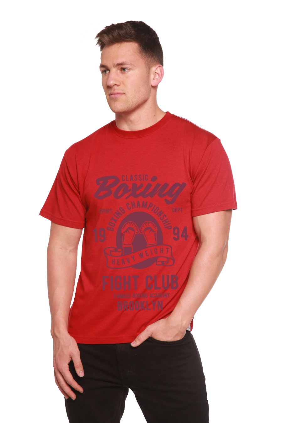 Classic Boxing Men's Bamboo Viscose/Organic Cotton Short Sleeve Graphic T-Shirt - The7Letter