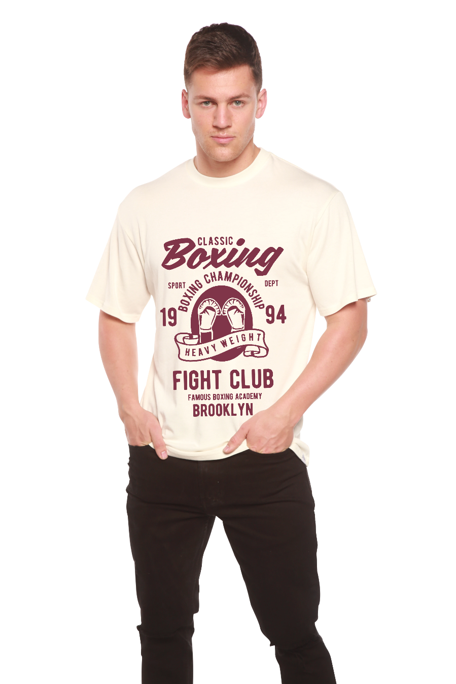 Classic Boxing Men's Bamboo Viscose/Organic Cotton Short Sleeve Graphic T-Shirt - The7Letter