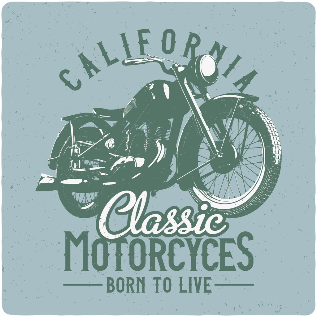 Classic Motorcycles Men's Bamboo Viscose/Organic Cotton Short Sleeve Graphic T-Shirt - The7Letter