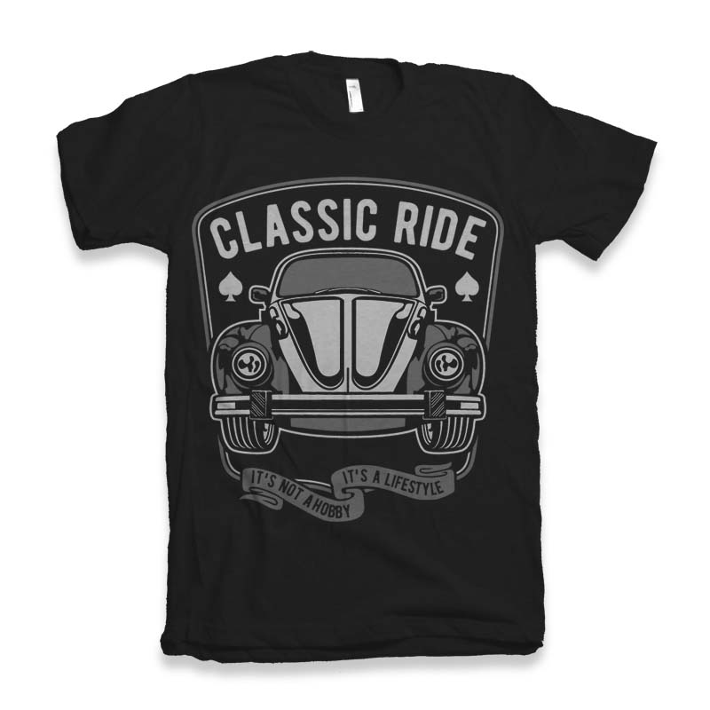 Classic Ride Men's Bamboo Viscose/Organic Cotton Short Sleeve Graphic T-Shirt - The7Letter