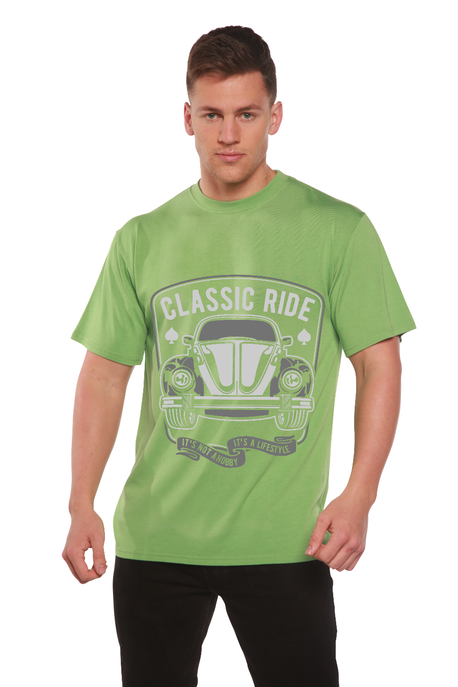 Classic Ride Men's Bamboo Viscose/Organic Cotton Short Sleeve Graphic T-Shirt - The7Letter