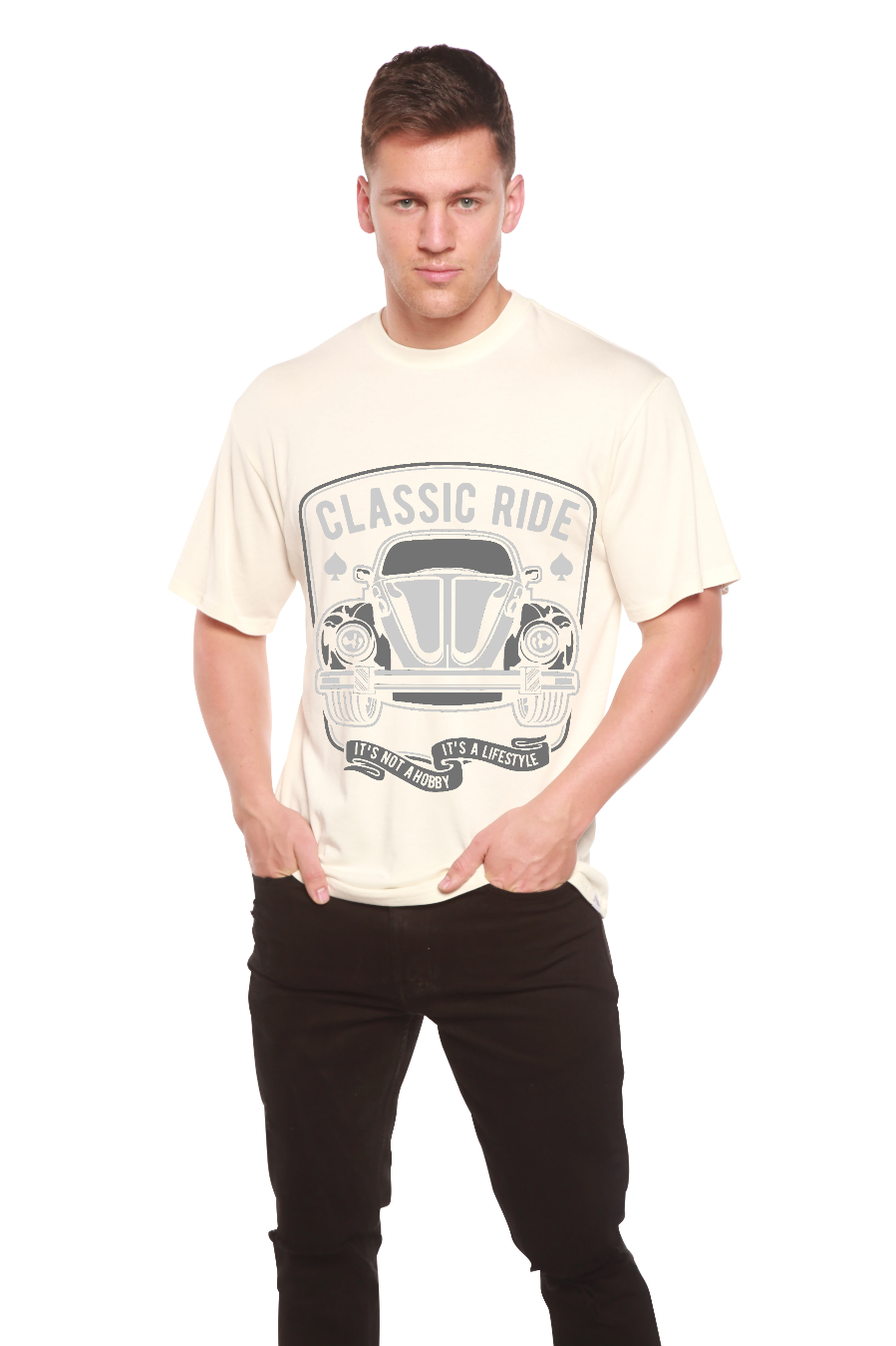 Classic Ride Men's Bamboo Viscose/Organic Cotton Short Sleeve Graphic T-Shirt - The7Letter