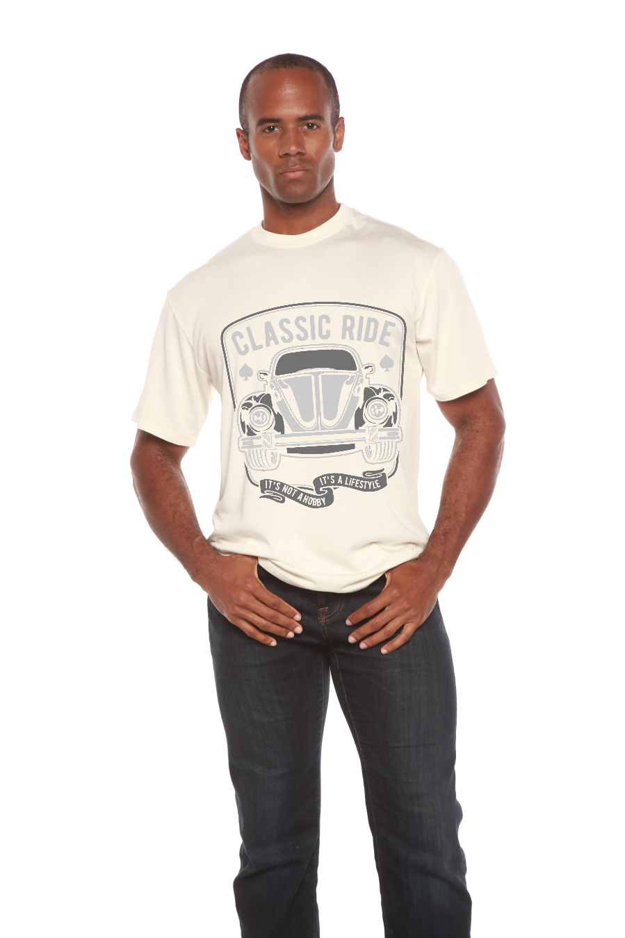 Classic Ride Men's Bamboo Viscose/Organic Cotton Short Sleeve Graphic T-Shirt - The7Letter