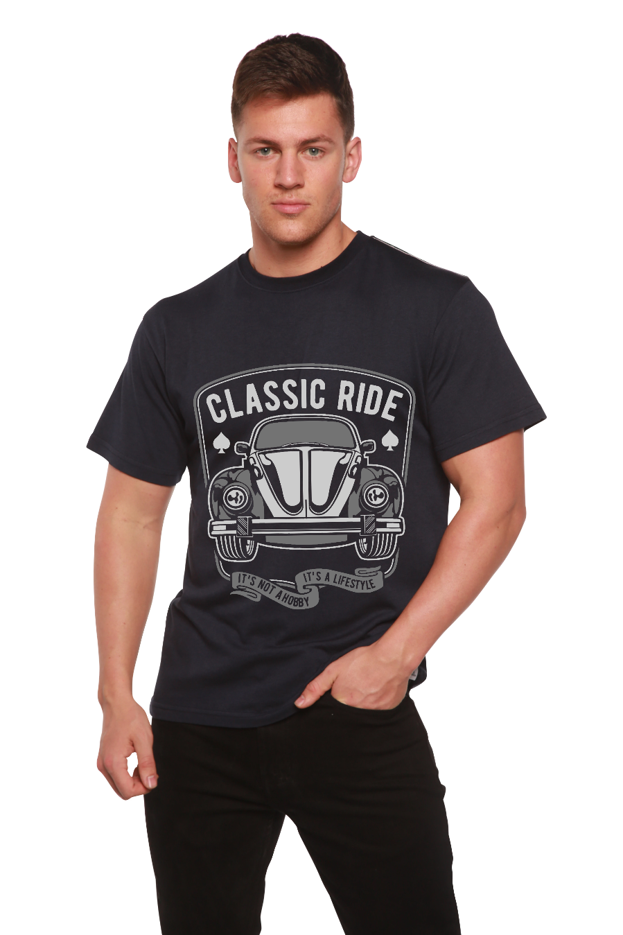 Classic Ride Men's Bamboo Viscose/Organic Cotton Short Sleeve Graphic T-Shirt - The7Letter