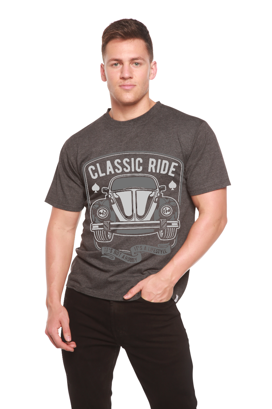 Classic Ride Men's Bamboo Viscose/Organic Cotton Short Sleeve Graphic T-Shirt - The7Letter