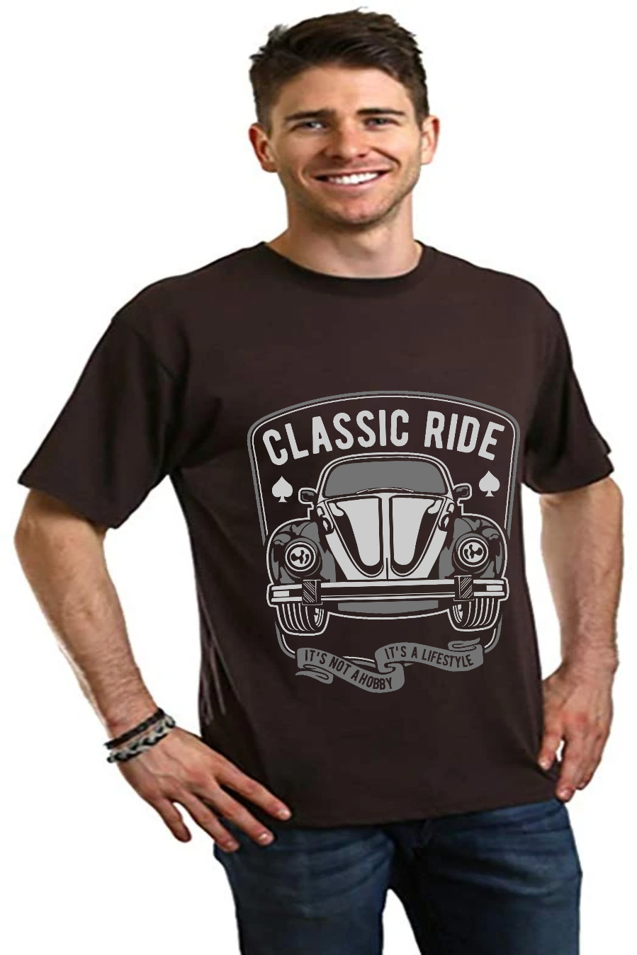 Classic Ride Men's Bamboo Viscose/Organic Cotton Short Sleeve Graphic T-Shirt - The7Letter