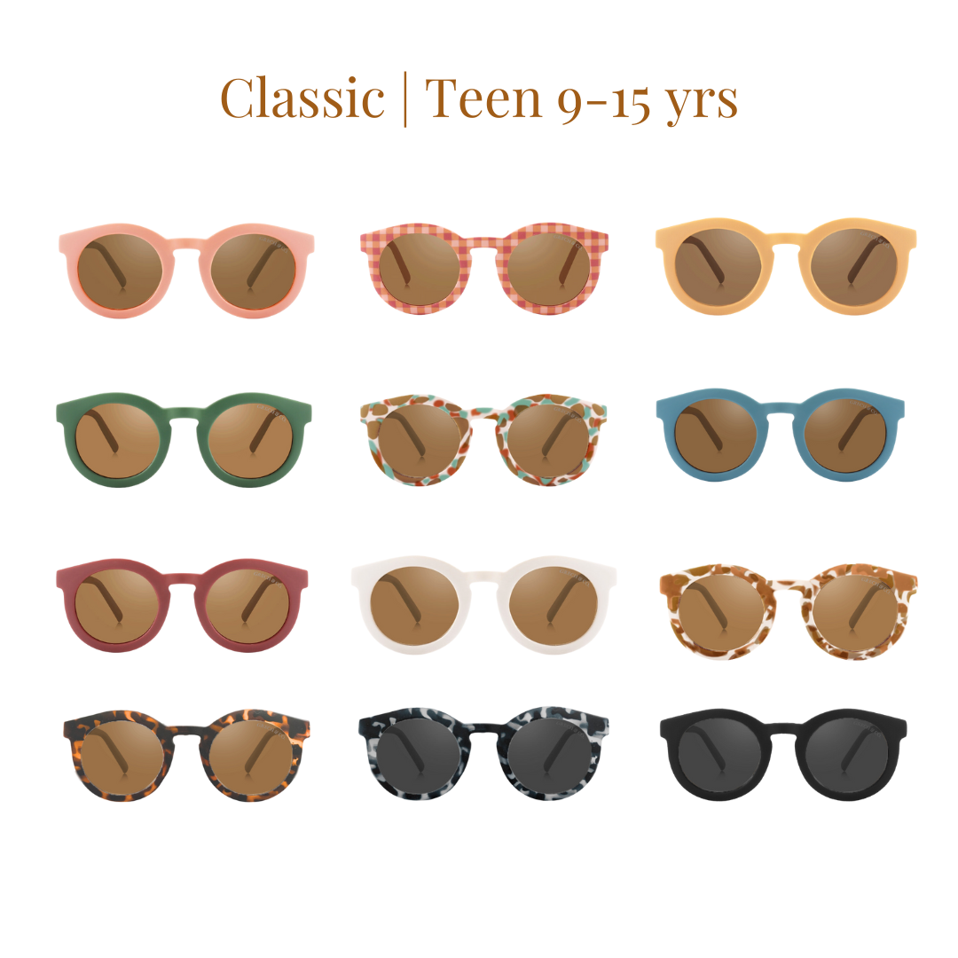 Classic | Sustainable Sunglasses | Plant-Based Bendable Polarized - Teen | 9-15 Y - The7Letter