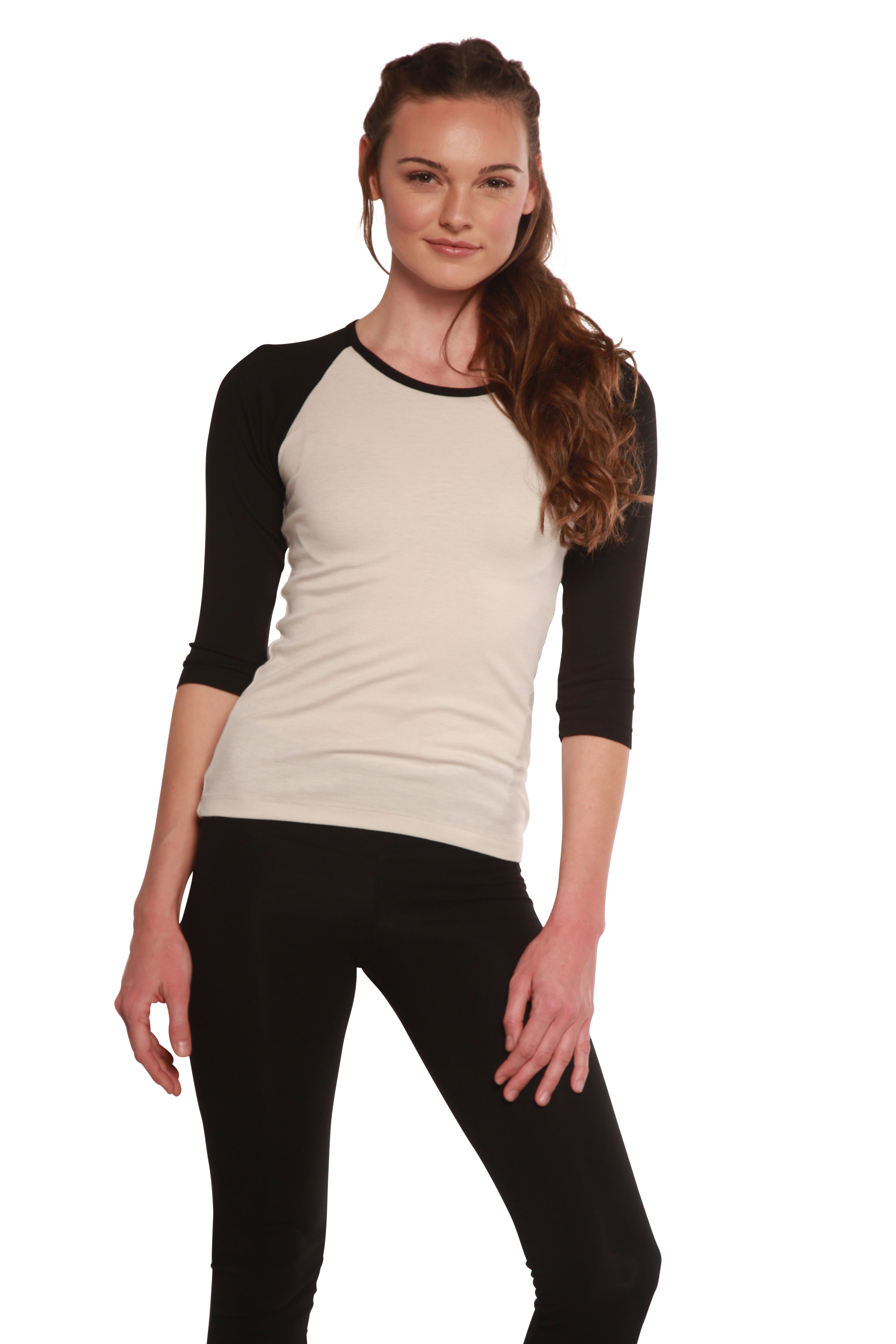 Clearance Women's Bamboo Viscose/Sorona 3/4 Sleeve T-Shirt - The7Letter