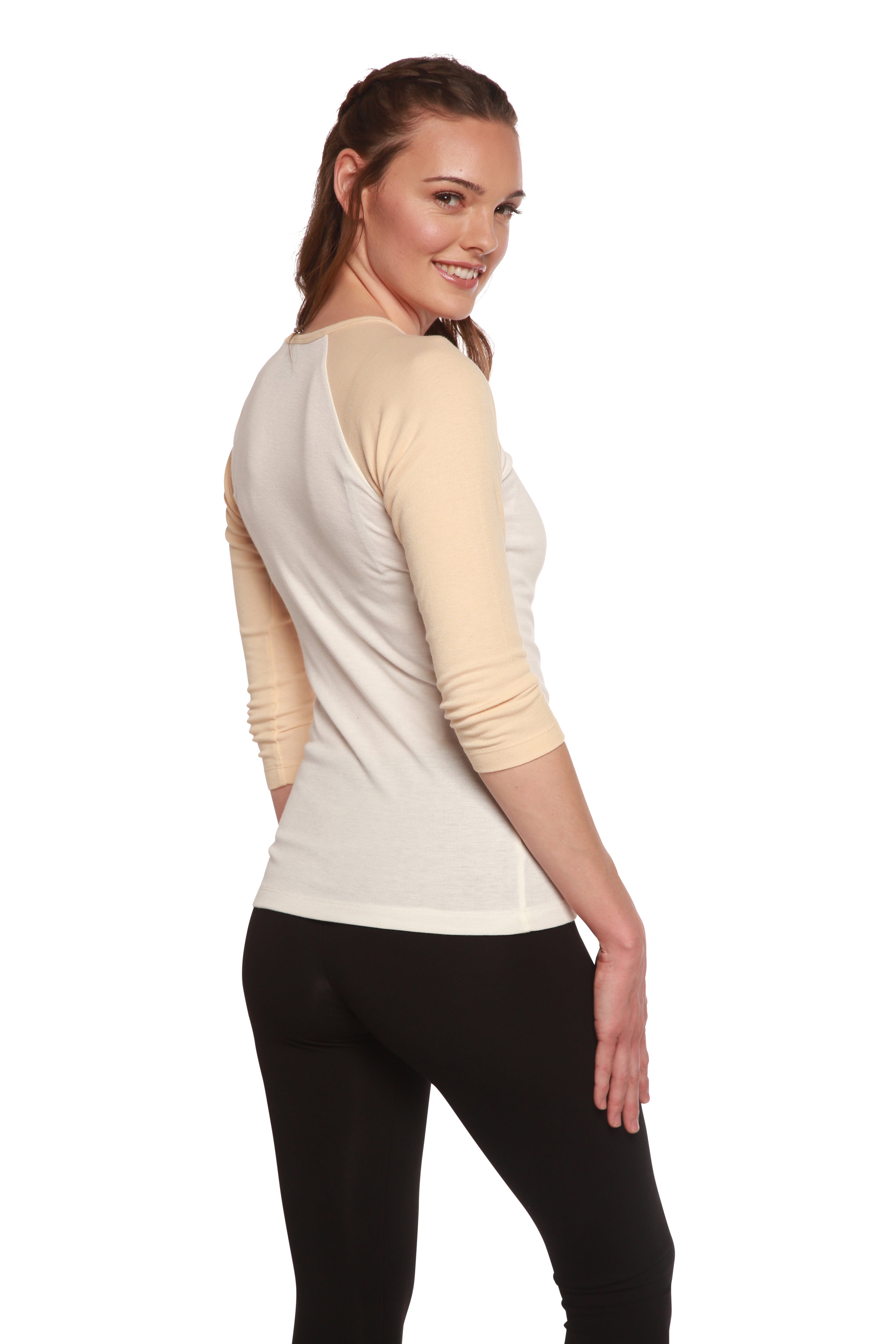Clearance Women's Bamboo Viscose/Sorona 3/4 Sleeve T-Shirt - The7Letter