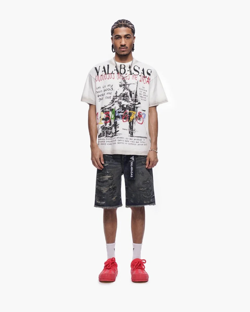 Valabasas Clipped Jorts - Dark Dirty Blue