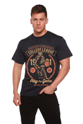 College League Men's Bamboo Viscose/Organic Cotton Short Sleeve Graphic T-Shirt - The7Letter