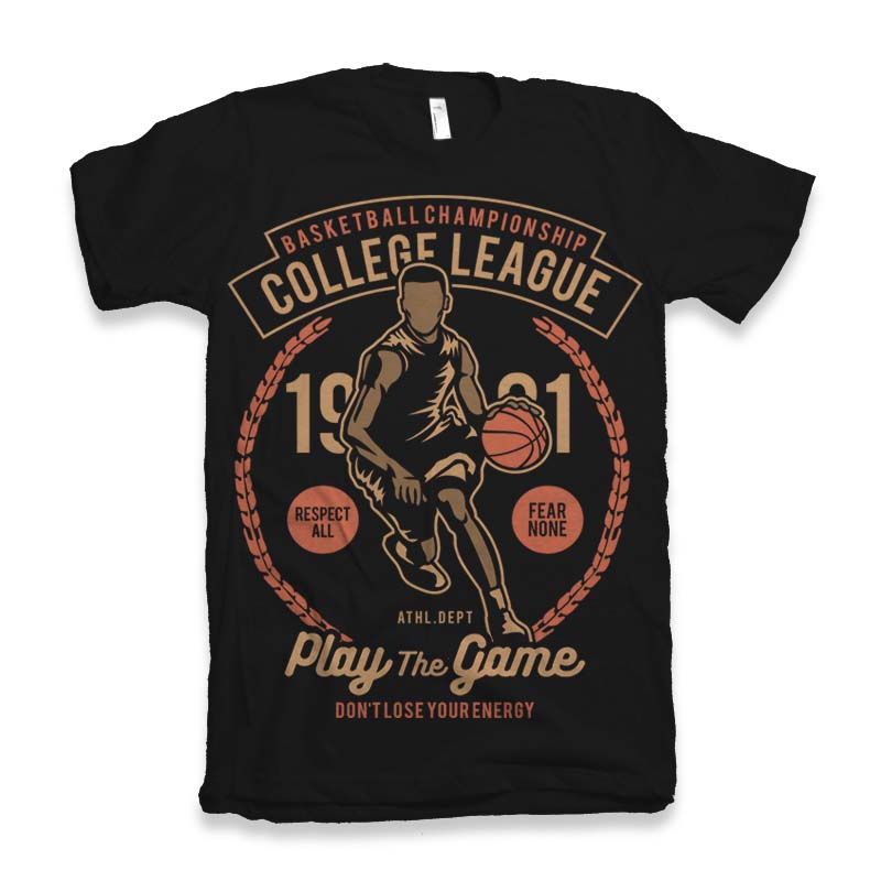 College League Men's Bamboo Viscose/Organic Cotton Short Sleeve Graphic T-Shirt - The7Letter