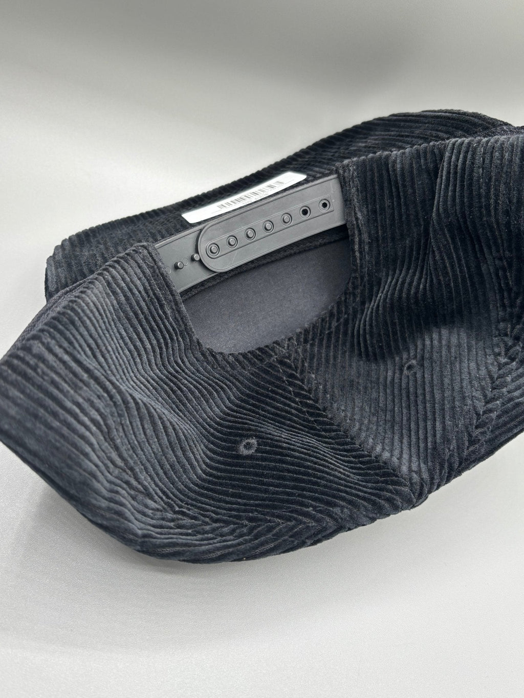 Corduroy Big Al Patch Snapback Hat - Black