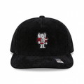 Corduroy Big Al Patch Snapback Hat - Black
