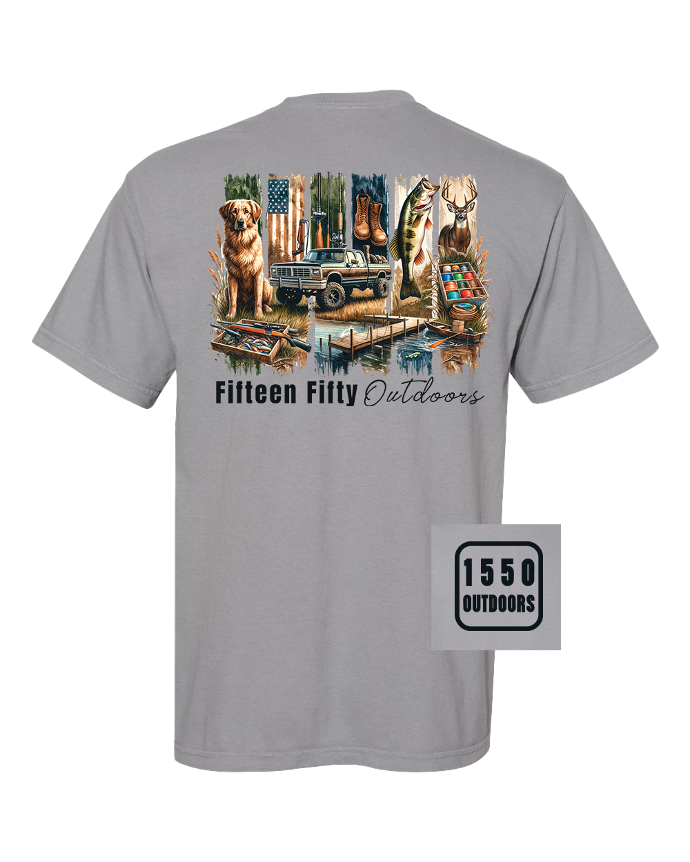 Country Raised T-Shirt mit Brusttasche